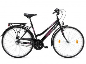 CSEPEL LANDRIDER N3 28-AS NŐI TÚRA KERÉKPÁR FEKETE